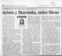 Aylwin y Skármeta, entre libros  [artículo] Angélica Rivera.