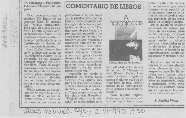 "A horcajadas"