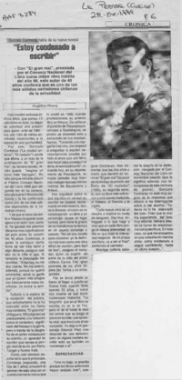 "Estoy condenado a escribir"  [artículo] Angélica Rivera.