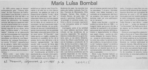María Luisa Bombal