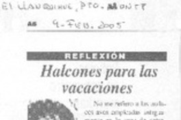 Halcones para las vacaciones