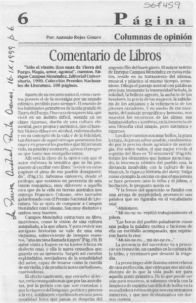 Comentario de libros