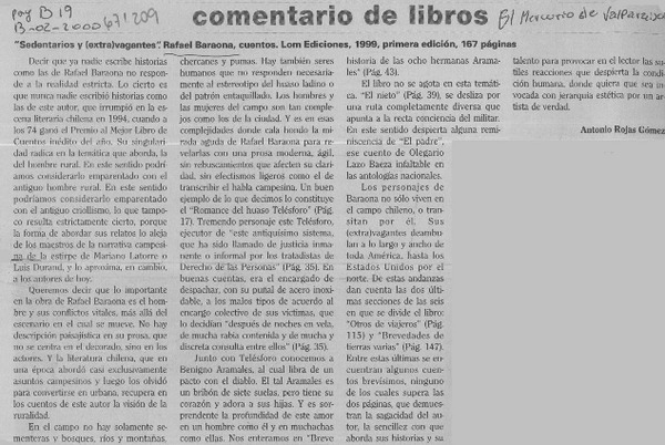 Comentario de libros