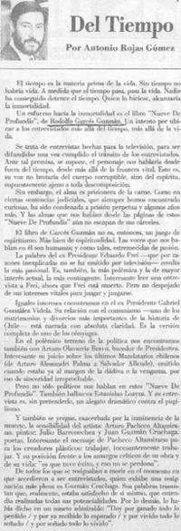 Del tiempo