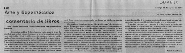 Ídola  [artículo] Antonio Rojas Gómez