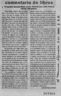 "El destello"  [artículo] Antonio Rojas Gómez