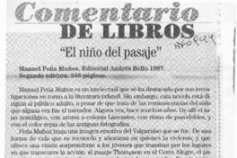 "El niño del pasaje"  [artículo] Antonio Rojas Gómez.