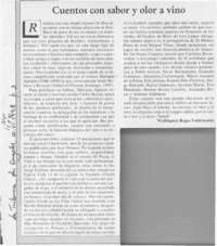 Cuentos con sabor y olor a vino  [artículo] Wellington Rojas Valdebenito.