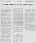 El último poemario de Rosabetty Muñoz