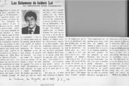 Las columnas de Isidoro Loi  [artículo] Wellington Rojas Valdebenito.