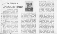 La tercera aventura de Heredia  [artículo] Wellington Rojas Valdebenito.