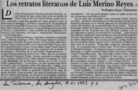 Los retratos literarios de Luis Merino Reyes  [artículo] Wellington Rojas Valdebenito.