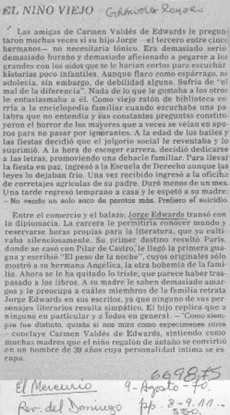 El niño viejo.