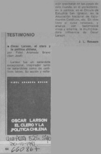 Testimonio  [artículo] J. L. Rosasco.