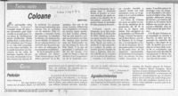 Coloane  [artículo] Martín Ruiz.
