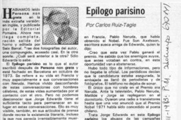 Epílogo parisino