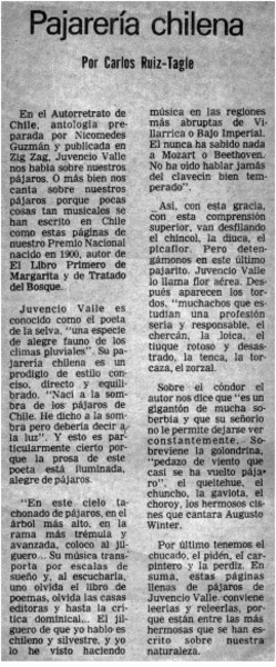 Pajarería chilena