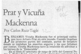 Prat y Vicuña Mackenna  [artículo] Carlos Ruiz Tagle.