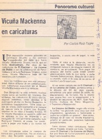 Vicuña Mackenna en caricaturas
