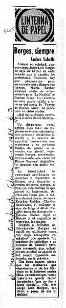 Borges, siempre