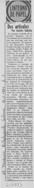 Dos artículos