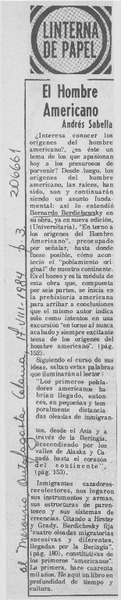 El hombre americano