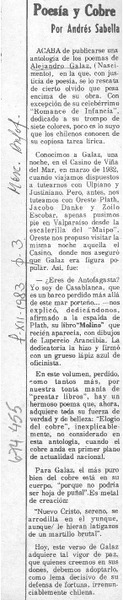 Poesía y cobre