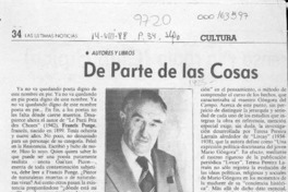De parte de las cosas  [artículo] Filebo.
