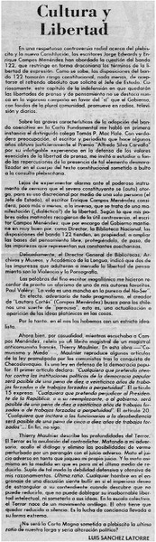 Cultura y libertad