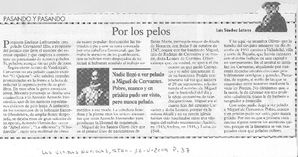 Por los pelos