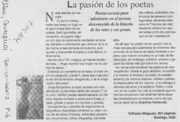 La pasión de los poetas