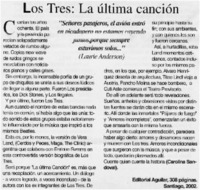 Los Tres: la última canción