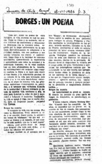 Borges: un poeta