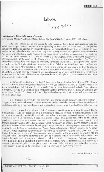 Currículum centrado en la persona