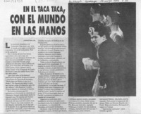 En el taca taca, con el mundo en las manos  [artículo] Verónica San Juan.