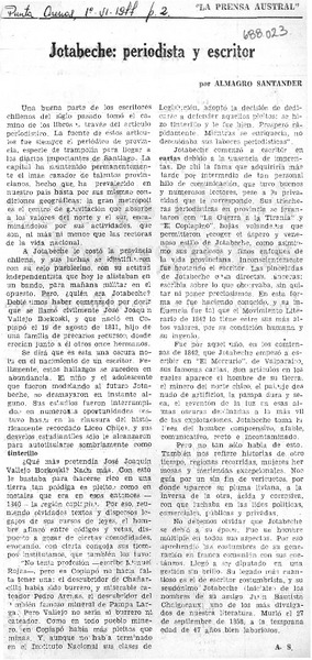 Jotabeche: periodista y escritor