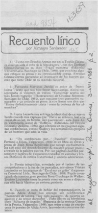 Recuento lírico