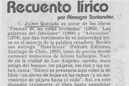 Recuento lírico
