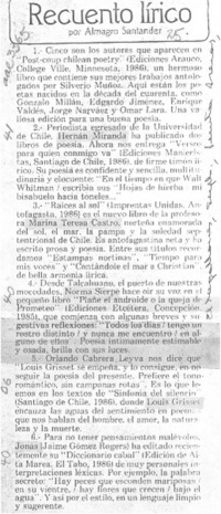 Recuento lírico