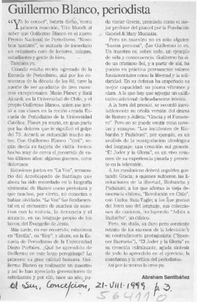 Guillermo Blanco, periodista