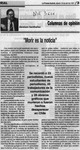 "Morir es la noticia"