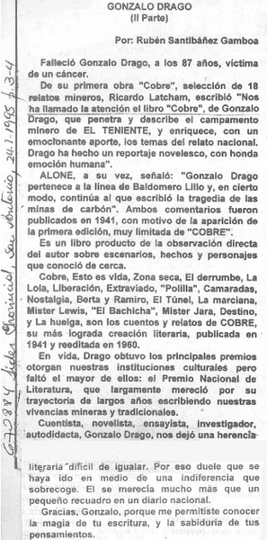Gonzalo Drago (II parte)