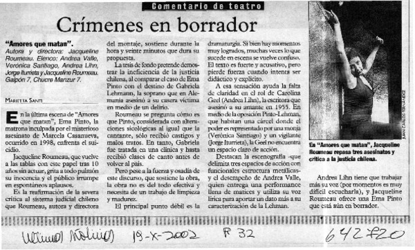 Crímenes en borrador  [artículo] Marietta Santí