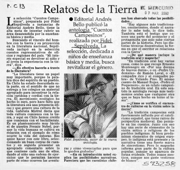 Relatos de tierra  [artículo]