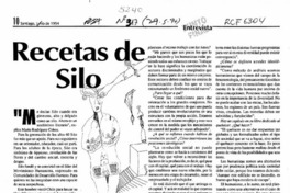 Recetas de Silo  [artículo] Mariela Romero.