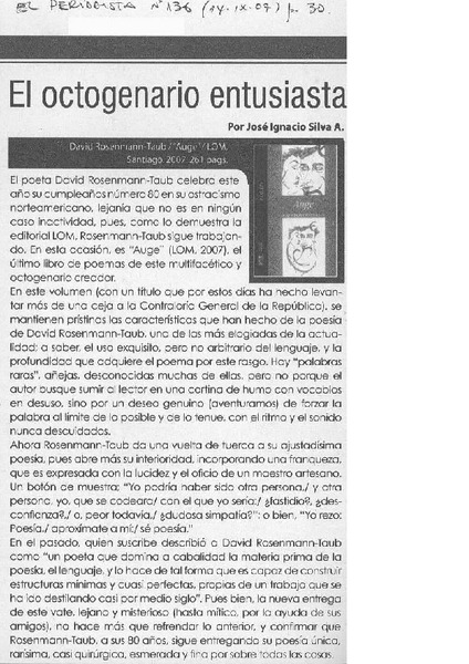 El octogenario entusiasta
