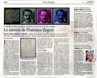 La esencia de Francisco Zegers  [artículo] Daniela Silva Astorga