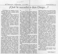 Qué le sucedió a don Diego?  [artículo] Adolfo Simpson T.