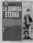 La sonrisa eterna  [artículo] Antonio Martínez.