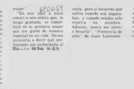 Presencia de niño
